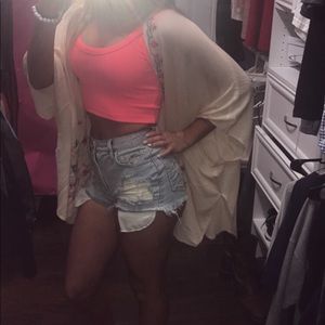 Cello brand cutoff denim jean shorts xs distressed